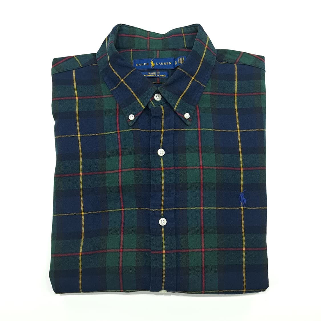 CN883 XL 폴로 랄프로렌 클래식 블랙워치 타탄체크 플란넬 셔츠 남방 상품이미지10