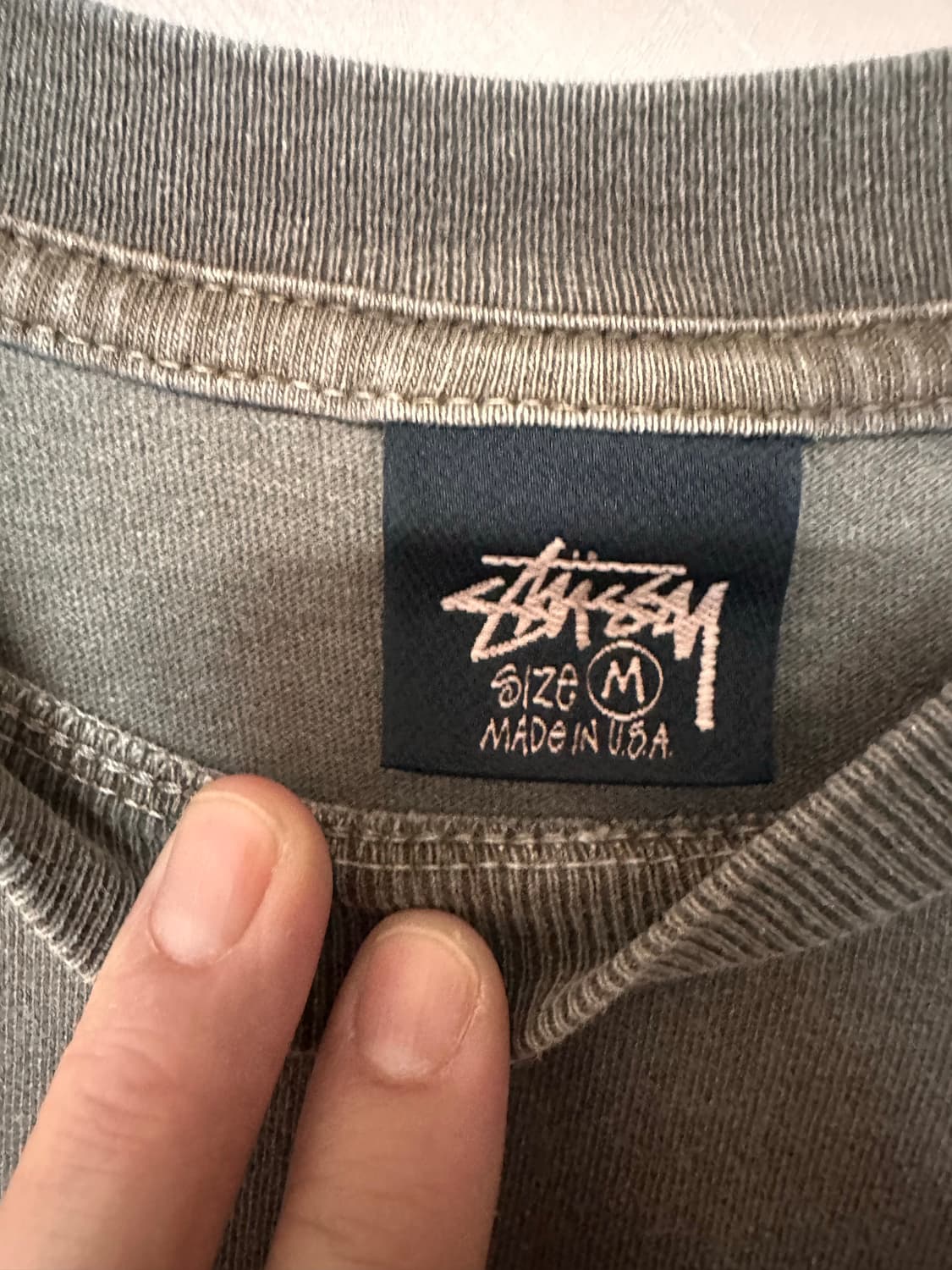 L) 스투시 8볼 피그먼트 다이드 티셔츠 커피 - 22SS 상품이미지5