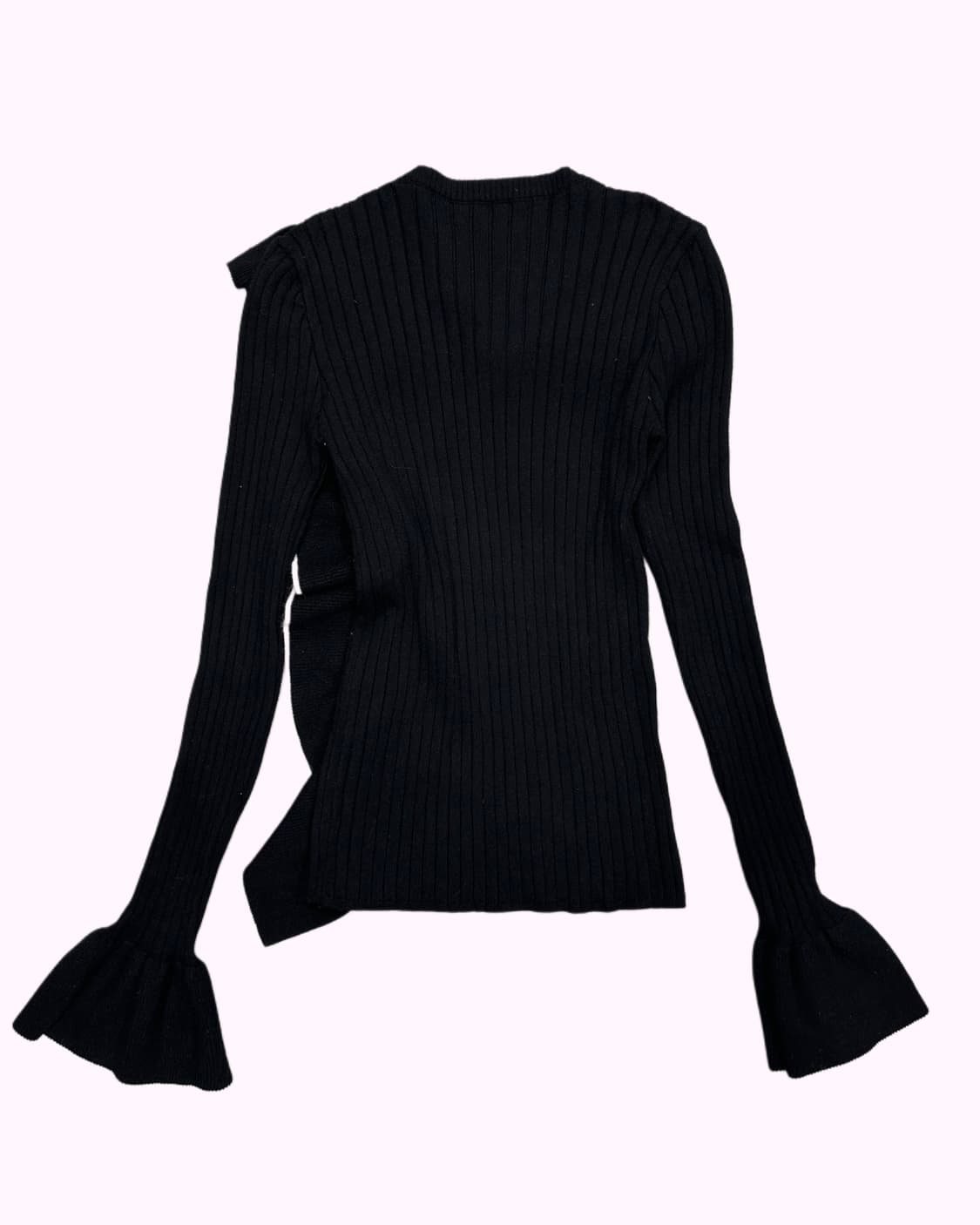 ribbed ruffle detail knit 상품이미지4