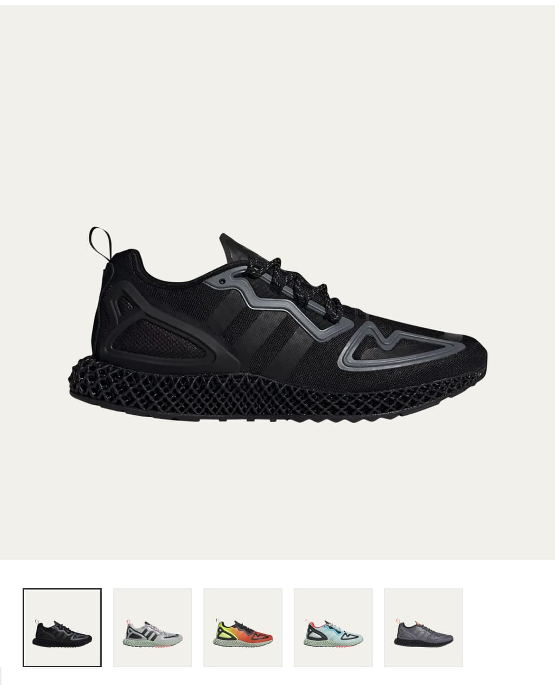Adidas ZX 2K 4D Triple Black 상품이미지1