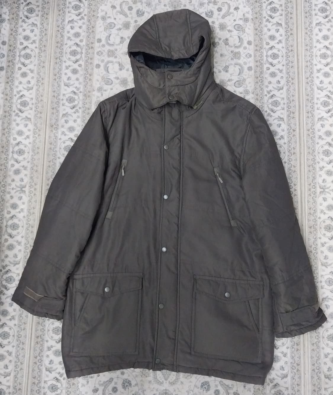 던롭 후드 브라운 패딩 LL (후드탈부착가능) 상품이미지1