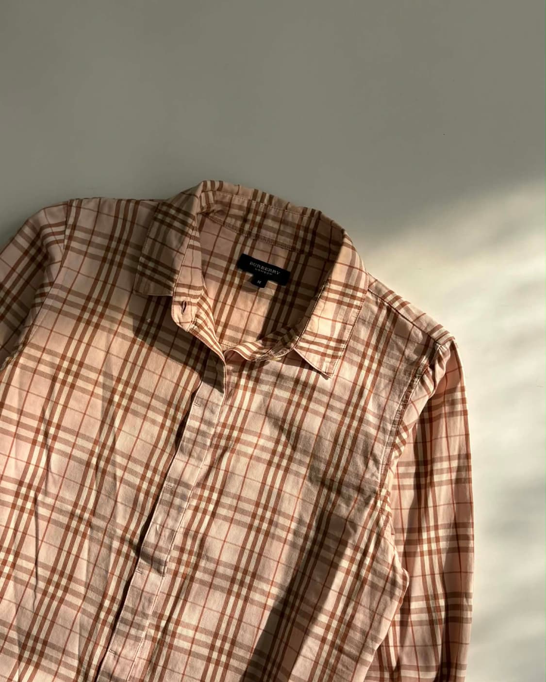 [M] 버버리 런던 핑크 노바체크 셔츠 상품이미지3