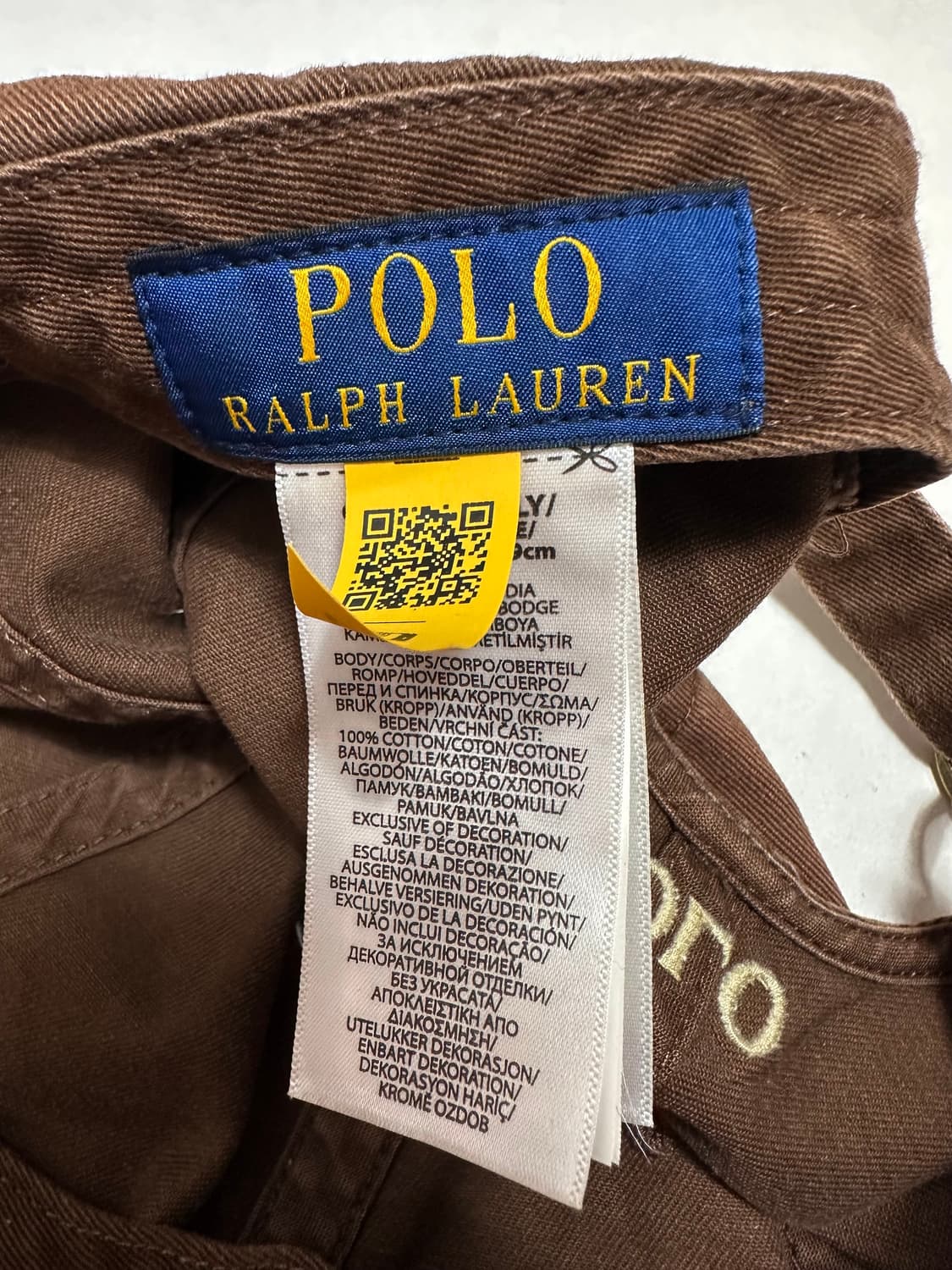 폴로 qr택 신형 브라운 볼캡 상품이미지5