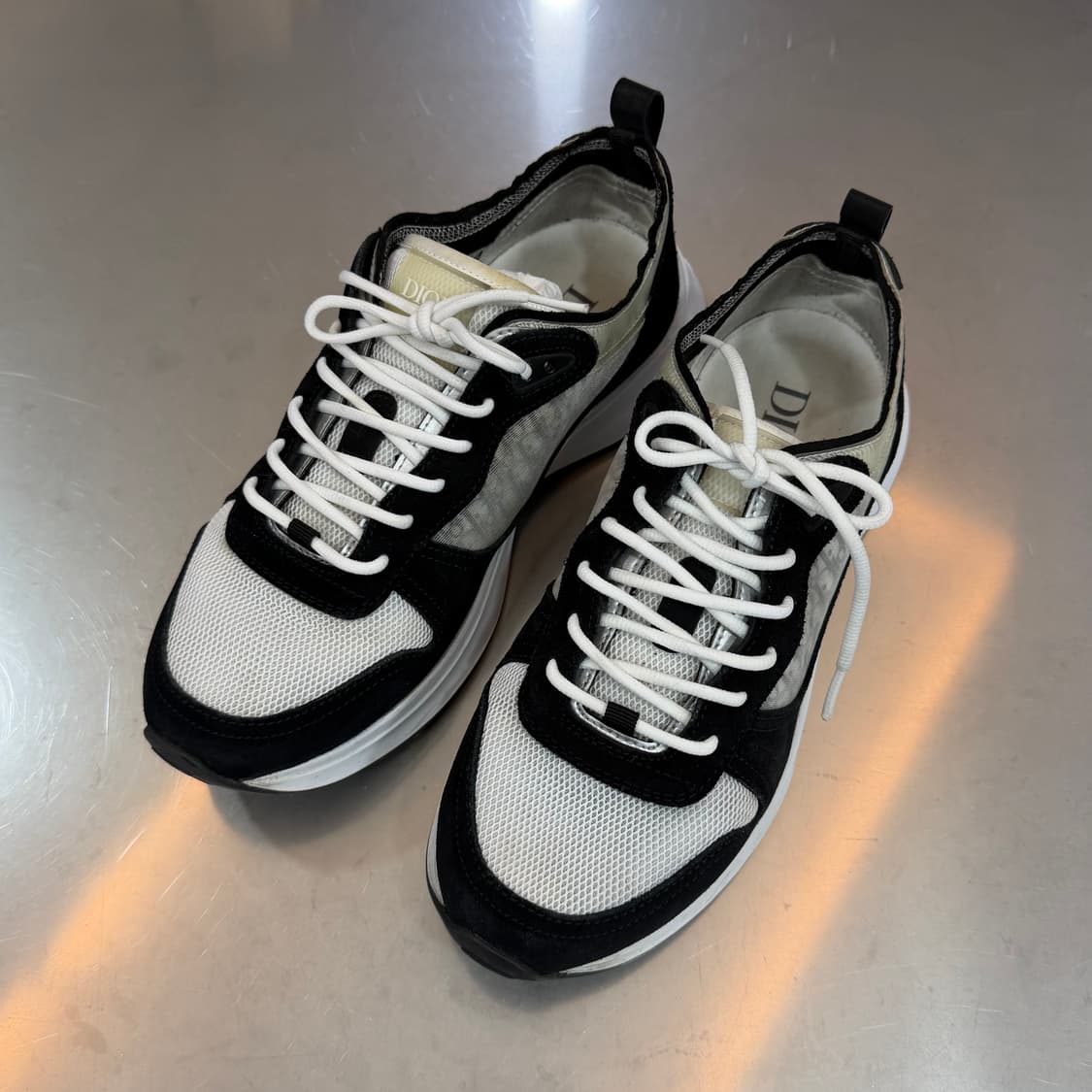 [리오브전포점] 디올 오블리크 B25 스웨이드 메쉬 러너 스니커즈 7.5 상품이미지2