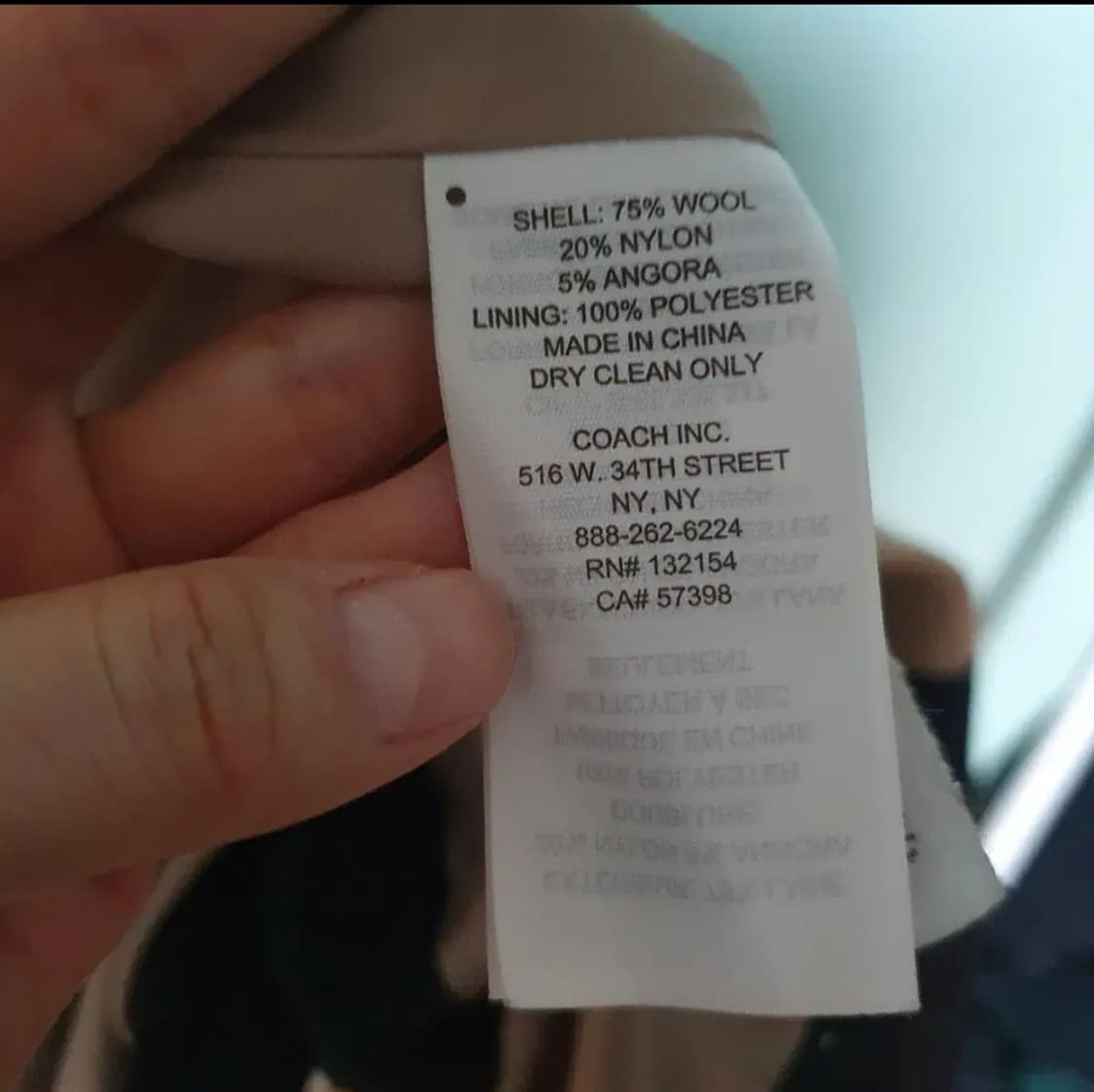 코치 칠부 울 코트 85~90 상품이미지7