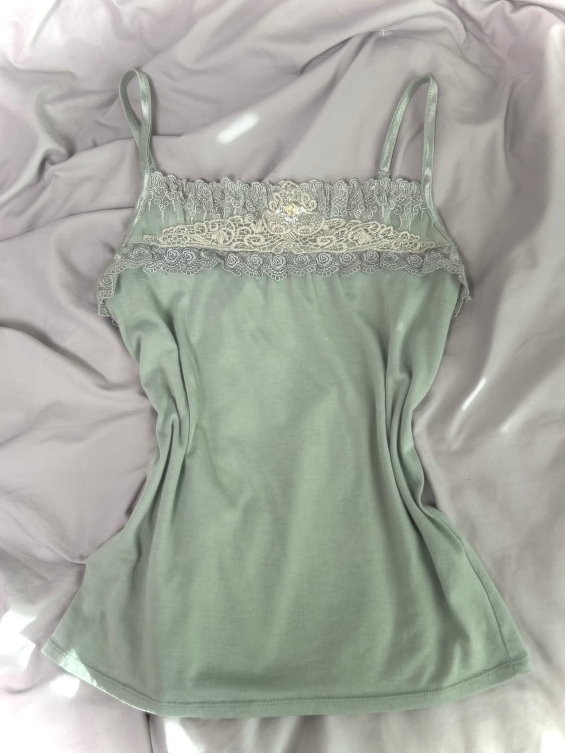 빈티지 엑시즈팜 민트 비즈 르네상스 페어리 슬리브리스 상품이미지1