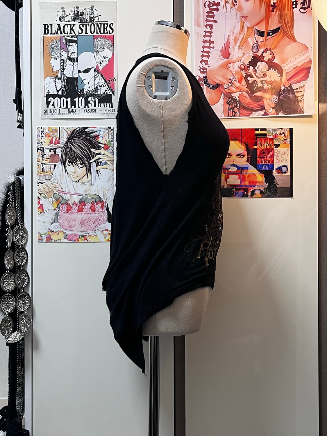 y2k 프린팅 그런지 슬리브리스 상품이미지3