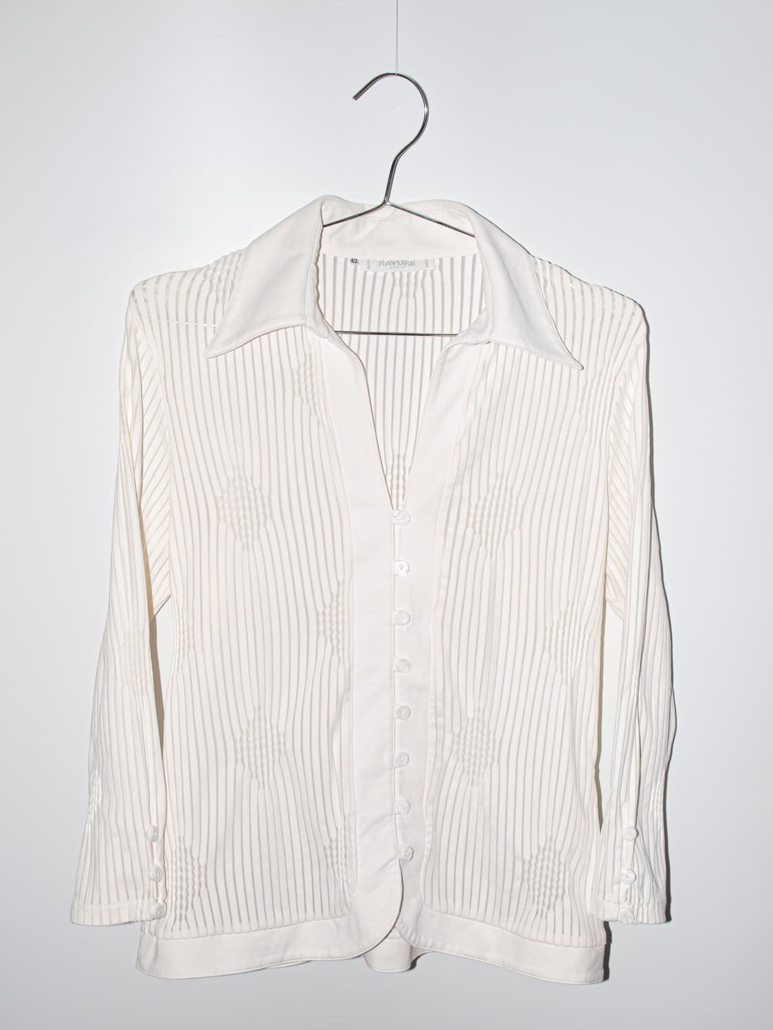 Sheer Stripe Jacquard Shirts 상품이미지1