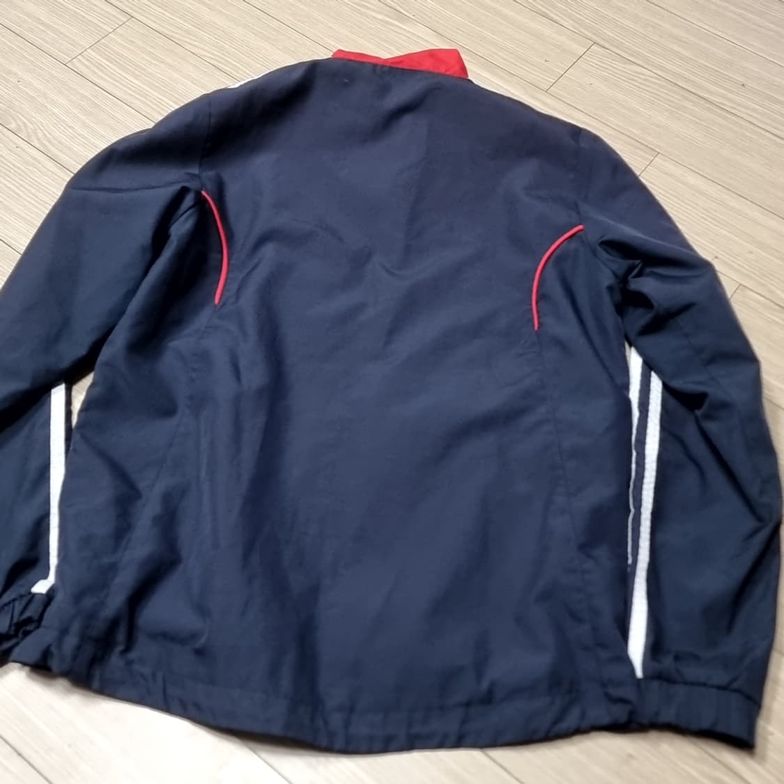 레트로 아디다스 삼선 바람막이 레드 네이비(85~95) 상품이미지5