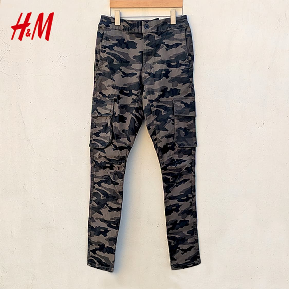 H&M / 카고 팬츠 슬림핏 (Camouflage) 상품이미지2