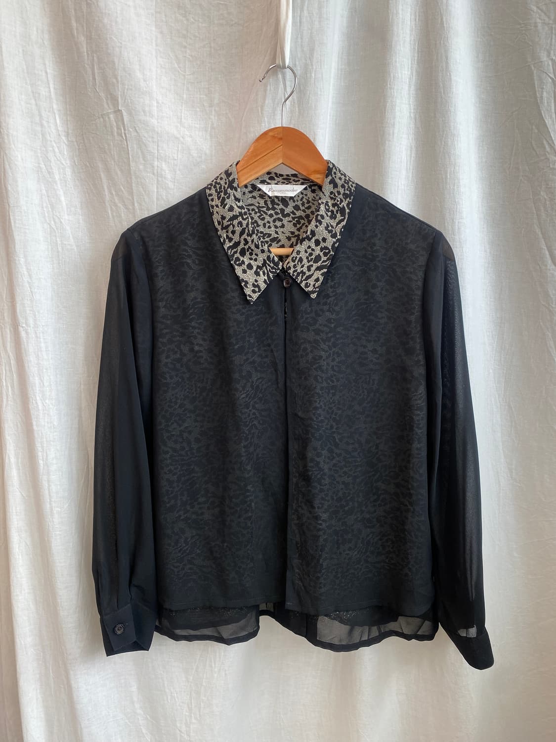 레오파드 레이어 블라우스(L) 상품이미지2