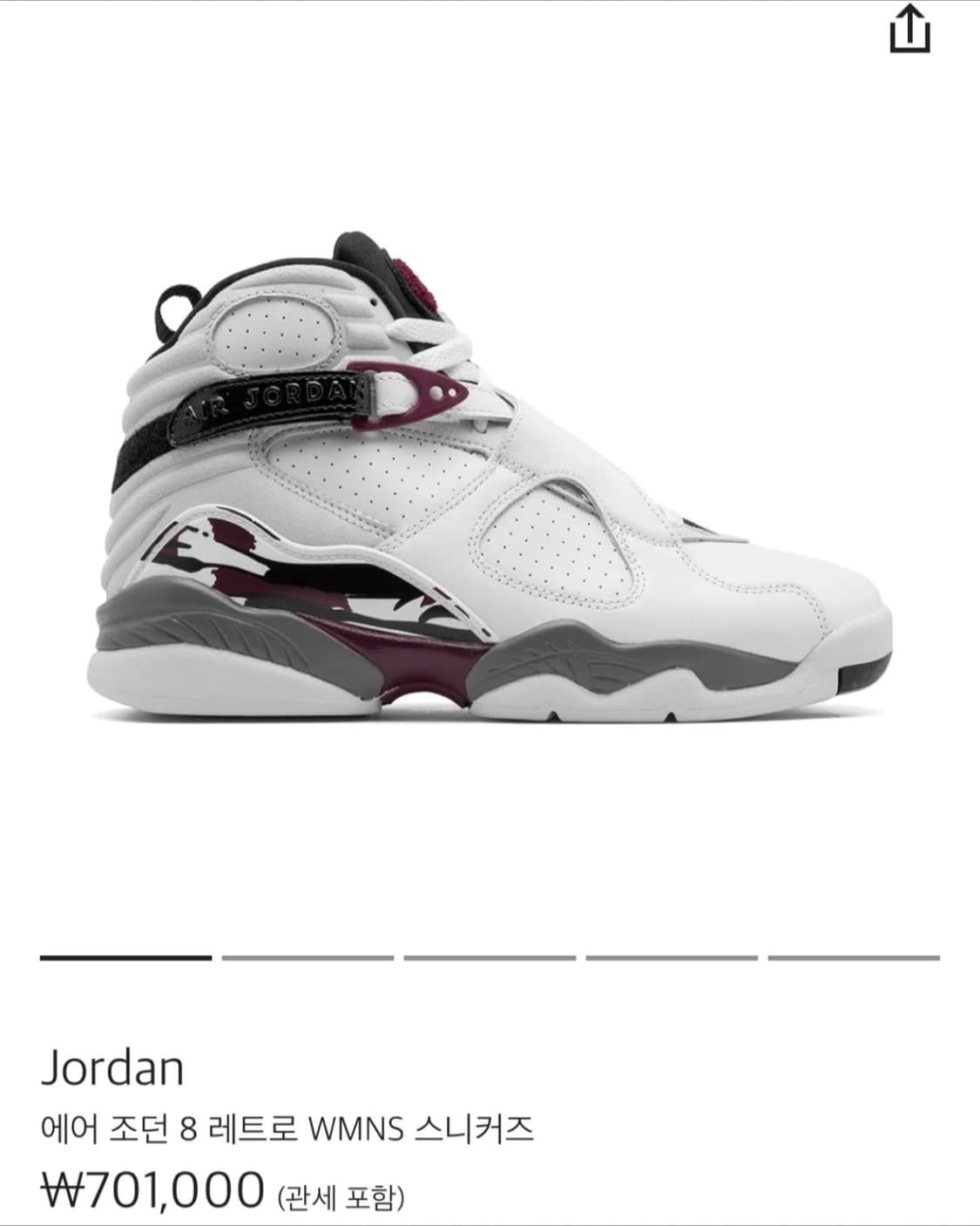 에어 조던 8 레트로 WMNS 스니커즈 상품이미지1