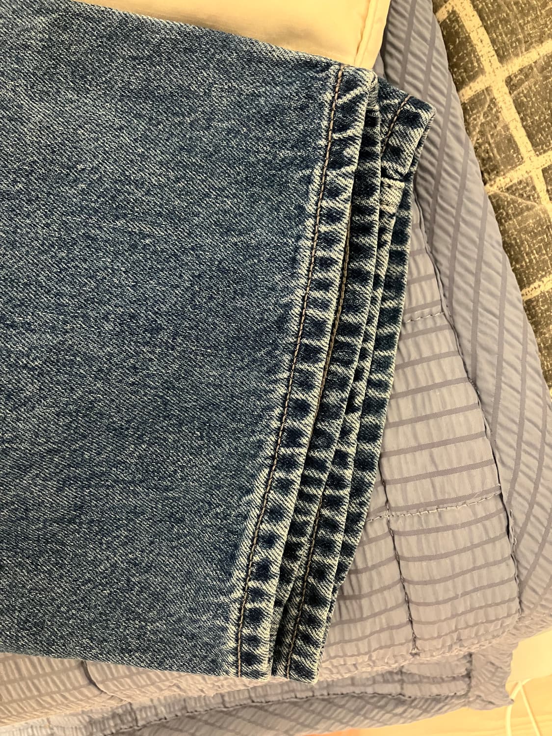 (85) 유니클로 와이드 스트레이트진 연청 일본판 상품이미지2