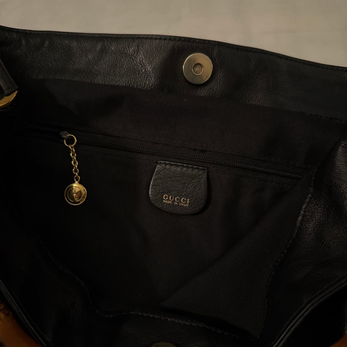 구찌 뱀부 핸들 토트 숄더백 상품이미지5