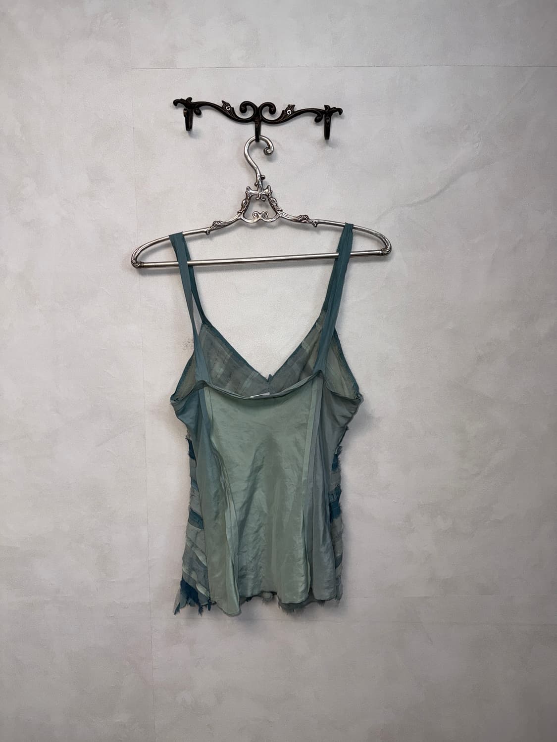 Mute blue grunge fairy silk sleeveless 상품이미지3