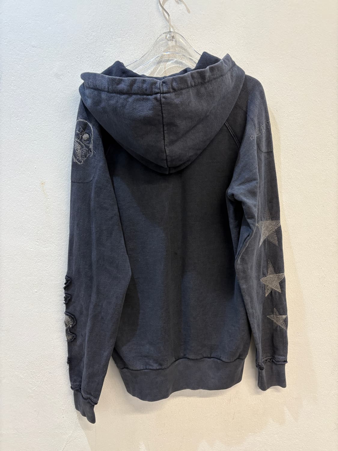 DIESEL Distressed Star & Lace Hoodie  상품이미지4