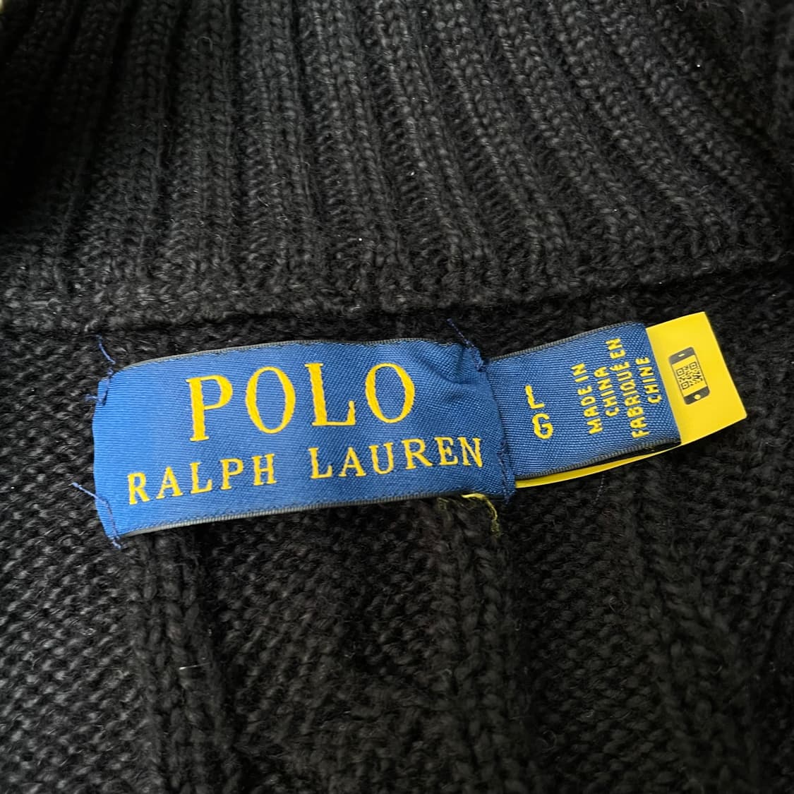 폴로 신형 qr탭 꽈배기 니트 상품이미지4