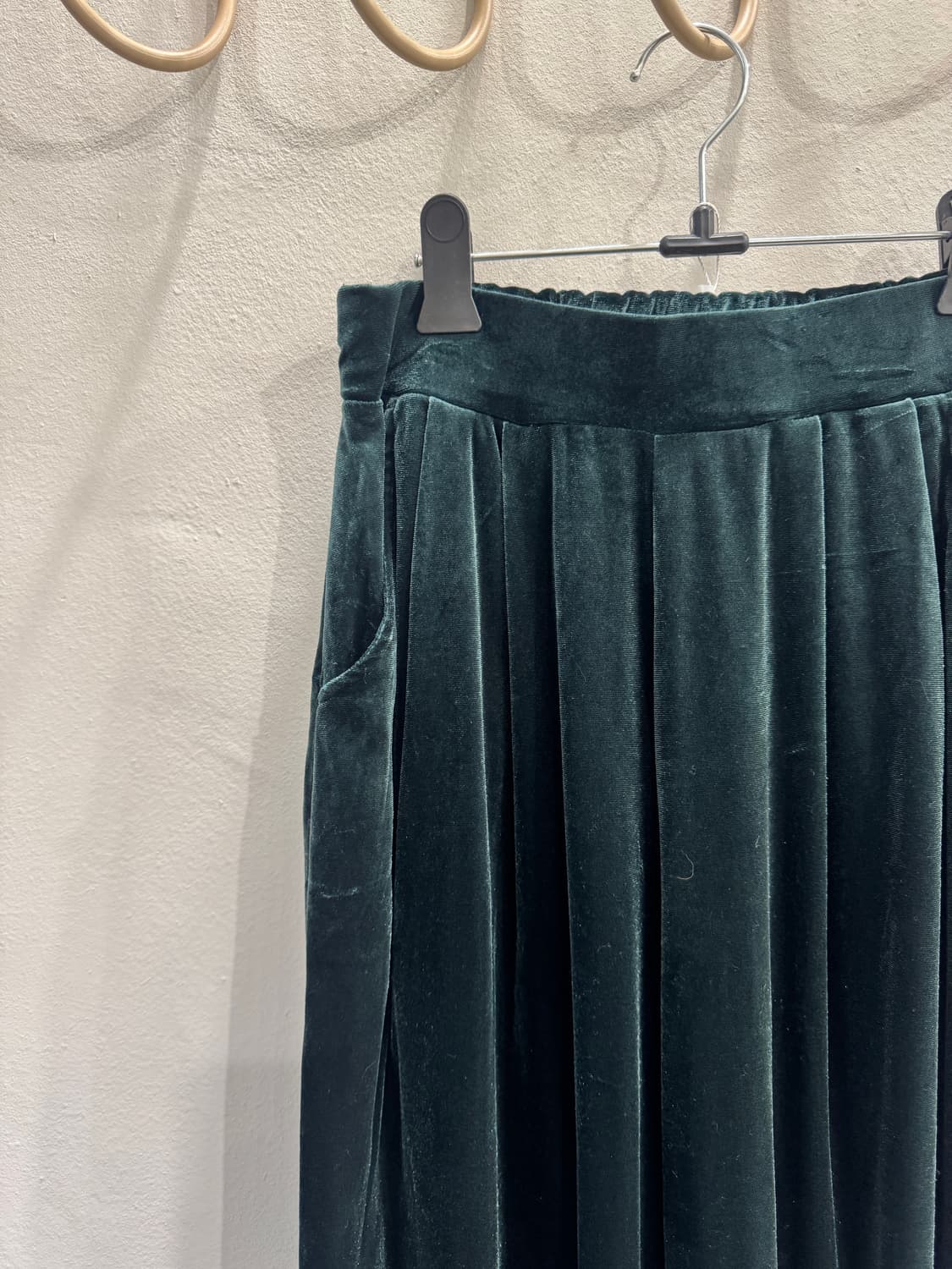 japan vintage 벨벳 와이드 팬츠 상품이미지2