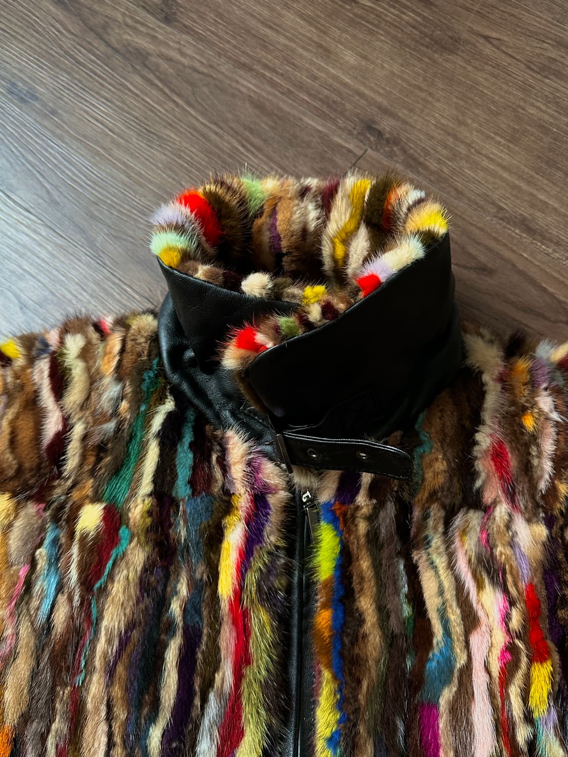 밍크 멀티컬러 럭셔리 자켓 상품이미지9