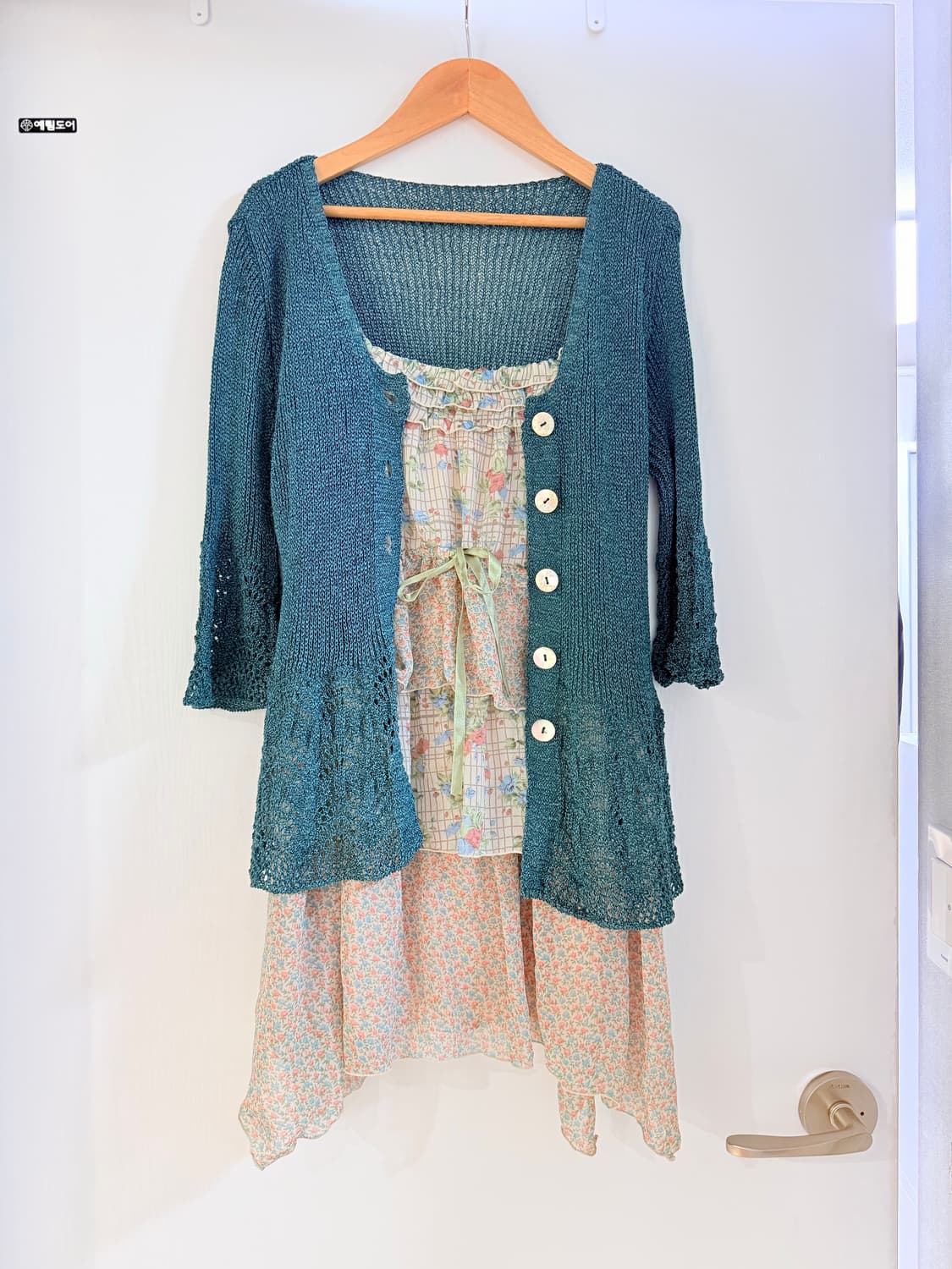 일본빈티지 액시즈팜 페어리 언발 원피스 세트 상품이미지2