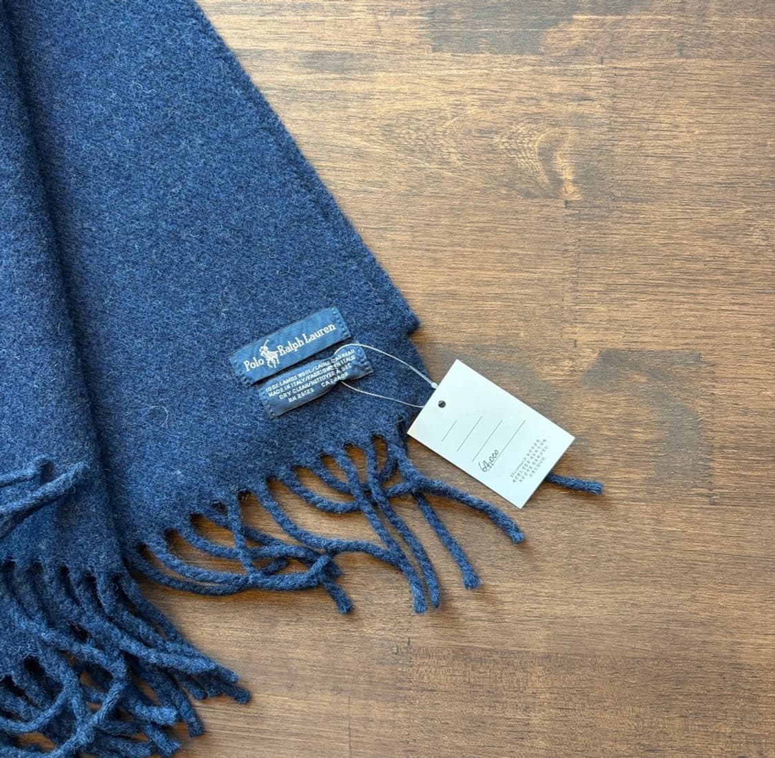 15492 - 폴로 랄프로렌 블루 울 머플러 (램스 울 100%) 상품이미지3