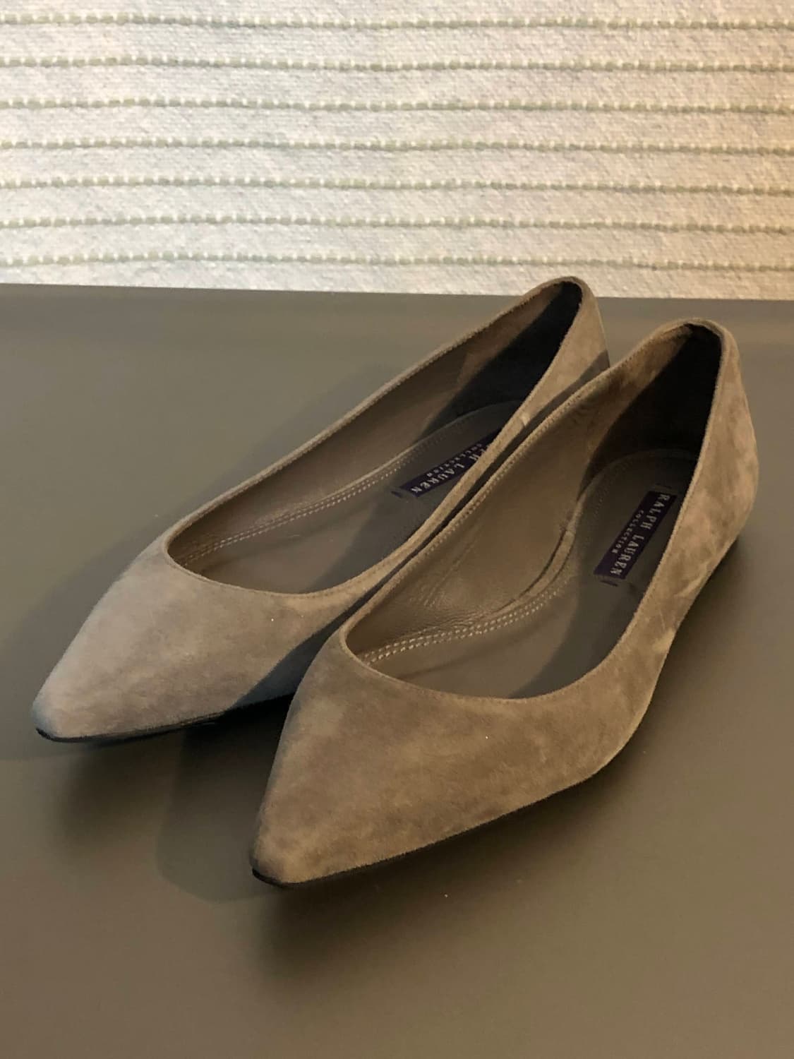 폴로 랄프로렌 퍼플라벨 스웨이드 플랫 슈즈 235 상품이미지1