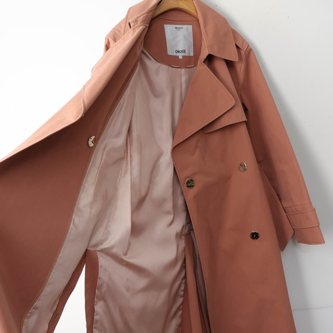44/오브제 코튼 트렌치코트 상품이미지6