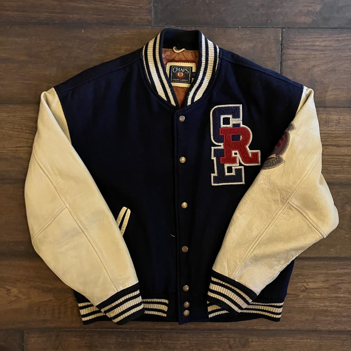 챕스 랄프로렌 1978 패치드 바시티 자켓 M 상품이미지1