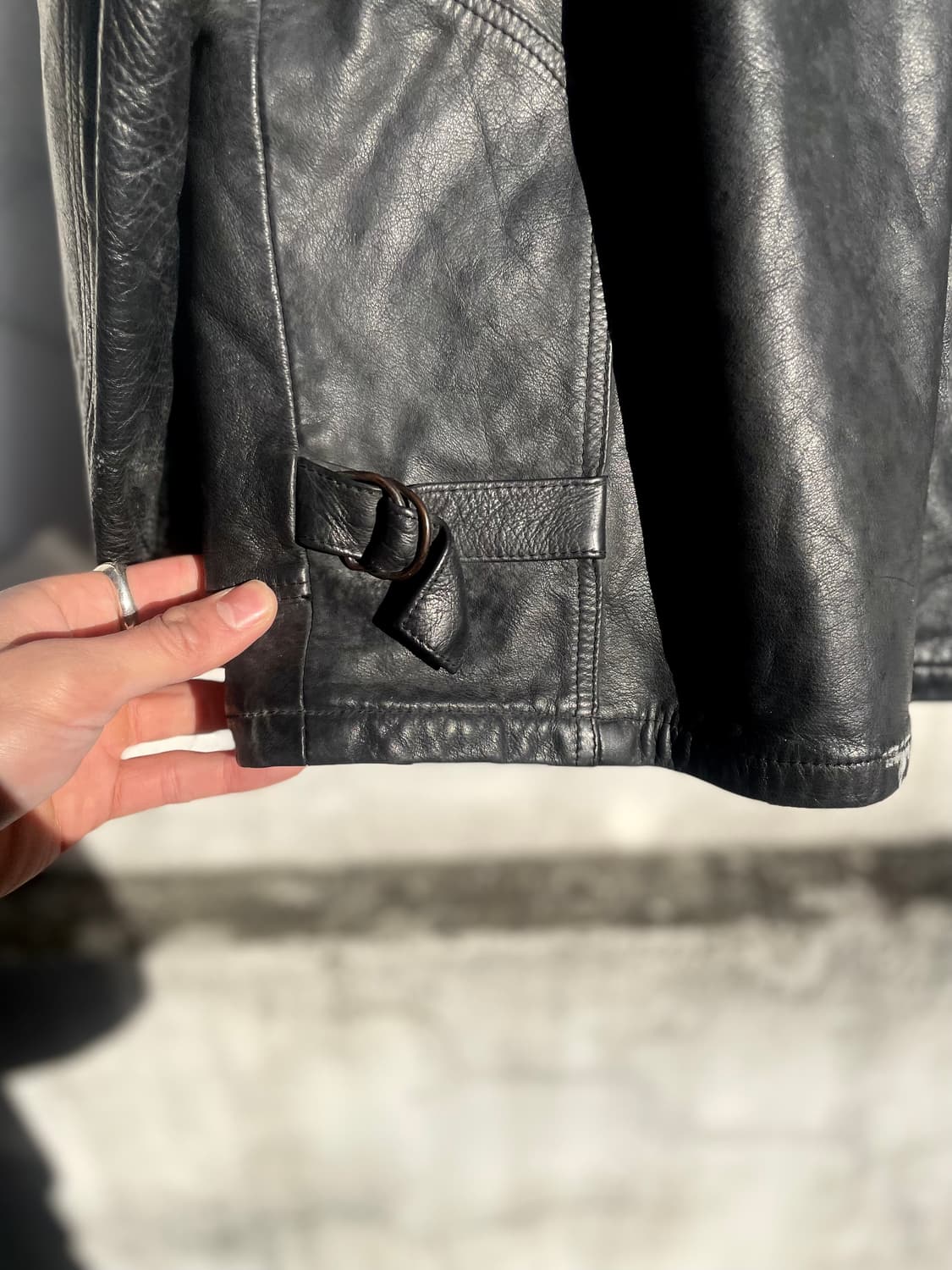 Made in Italy vintage lambskin leather j 상품이미지8