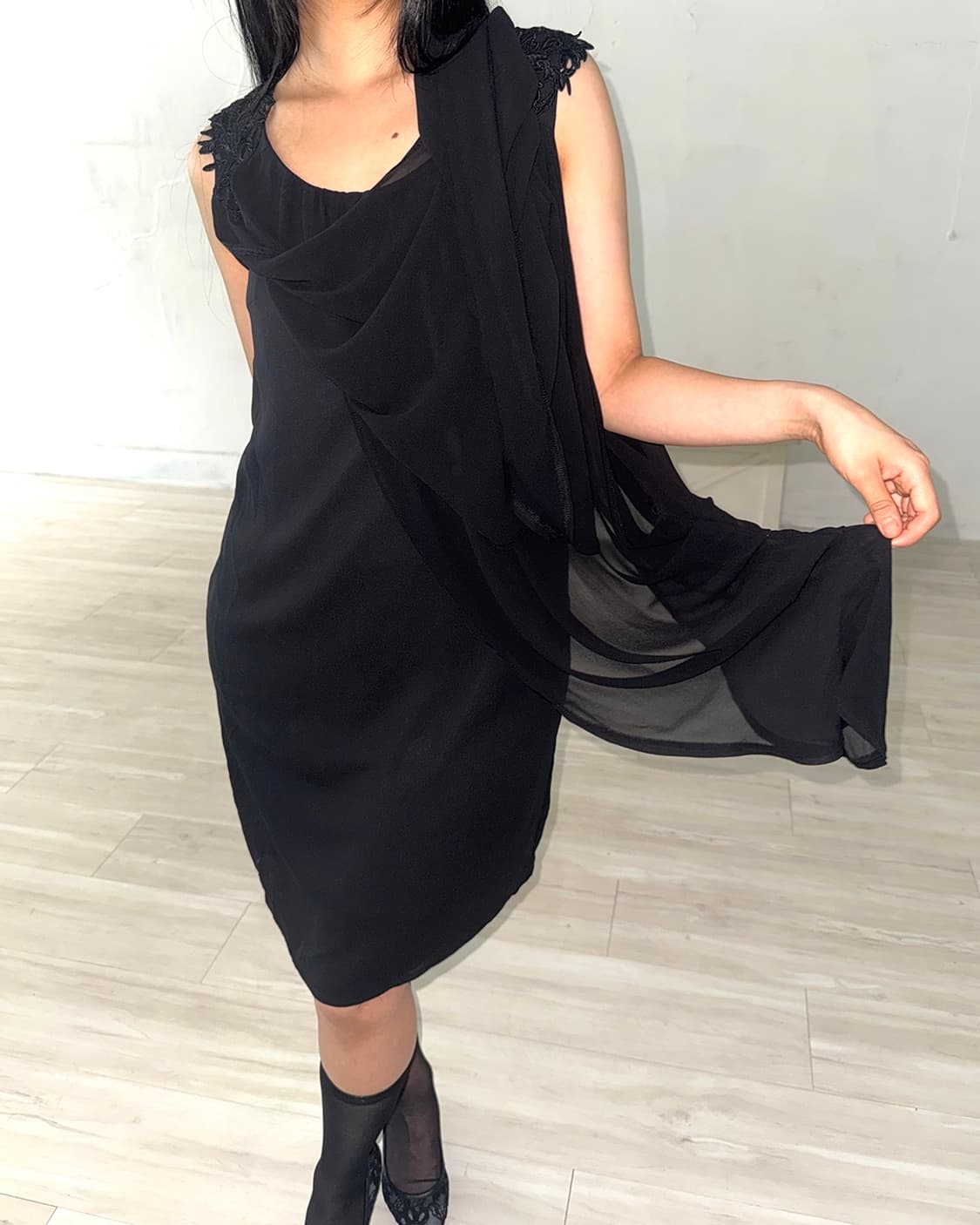 Multi-Styling Chiffon Layered Dress 상품이미지7
