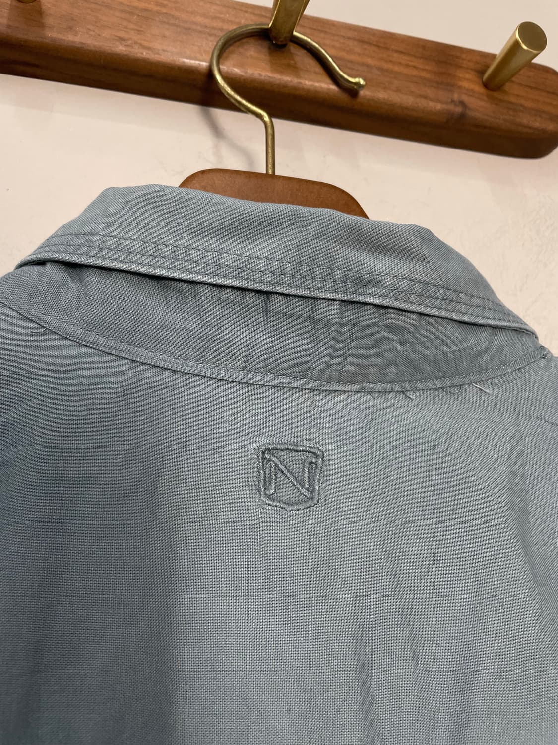 칼하트 연하늘색 빅사이즈 워크 반팔 셔츠 H2294 상품이미지6