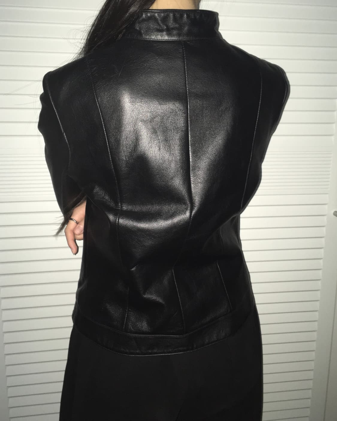 빈티지 소가죽 레더자켓 웨스턴 락시크 상품이미지4