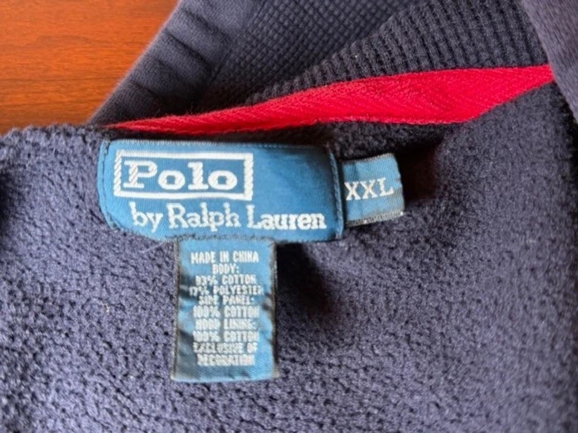 폴로 랄프 로렌 빅포니 네이비 스트라이프 후드 집업 상품이미지3