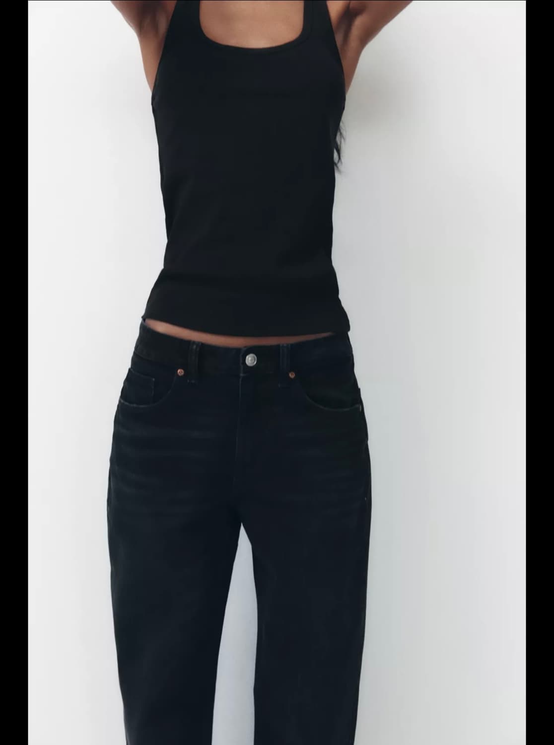 새상품택O)자라 미드라이즈 데님 팬츠 청바지 zara 바지 코스 글로니 상품이미지2