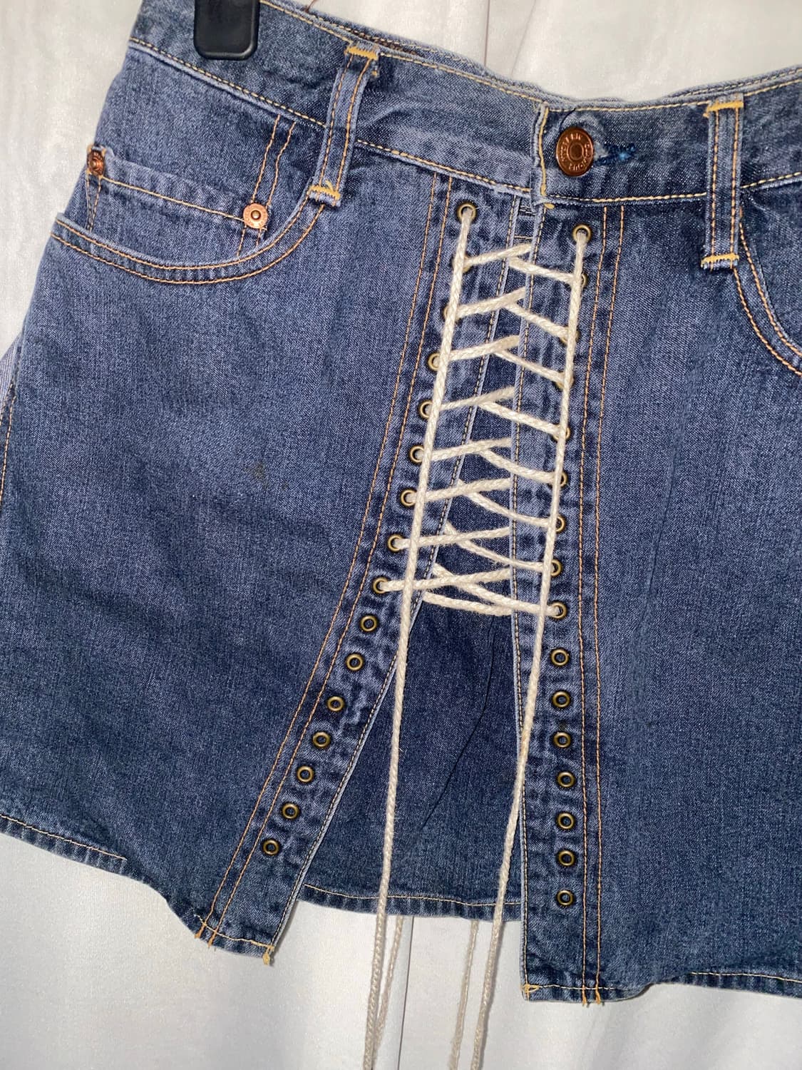 히스테릭글래머 레이스업 미니스커트 상품이미지1