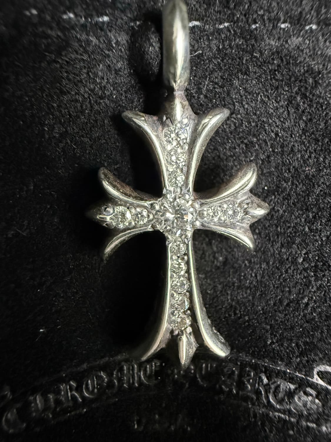 [OS] 크롬하츠 타이니 크로스 풀파베 다이아 오리지널 상품이미지1