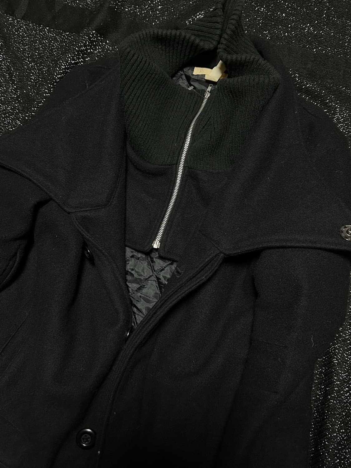 *rare design* 2000s jpn 드레이프 하이넥 자켓 상품이미지3