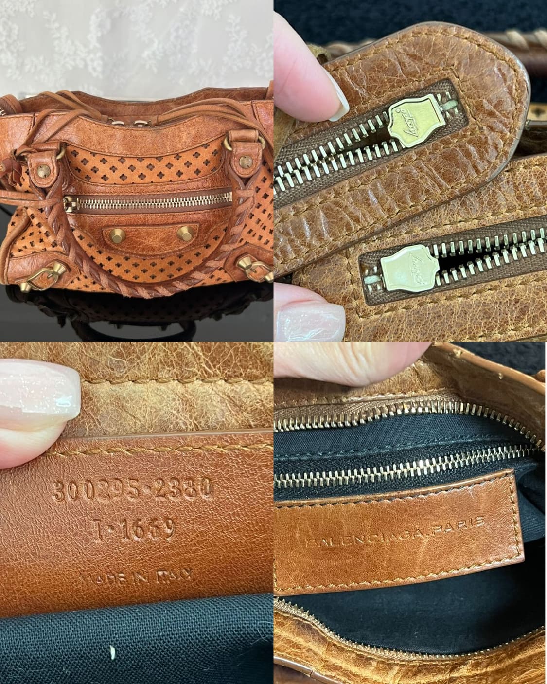 발렌시아가 퍼포레이티드 모터백  상품이미지9