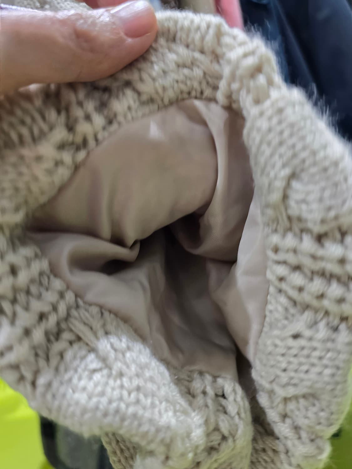 니트 소매 포인트 크롭 자켓 아이보리 상품이미지7