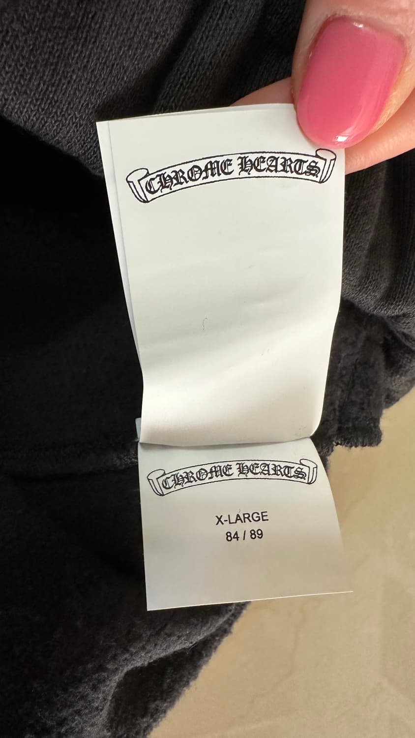 크롬하츠 트리플 크로스 레더패치 스웻쇼츠 블랙 XL 상품이미지8