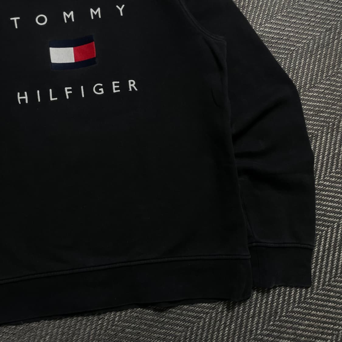 타미힐피거 자수 빅로고 박시핏 맨투맨 y 4686 상품이미지3