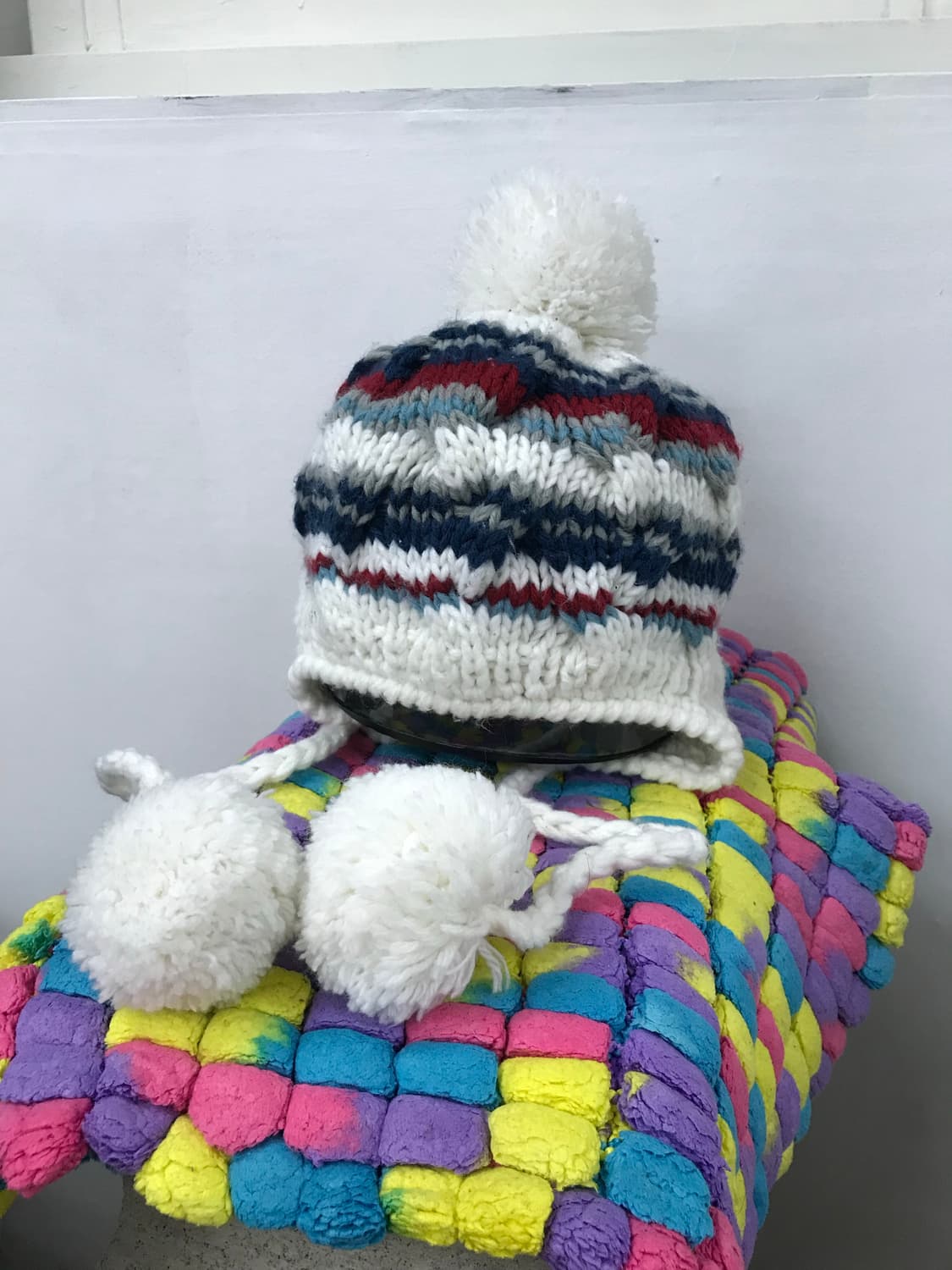 빈티지 방울 니트 모자  상품이미지3