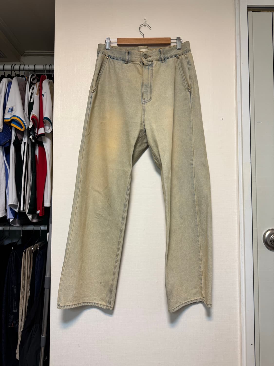 [파브레가] 사하라 세미 와이드 데님 팬츠 상품이미지1