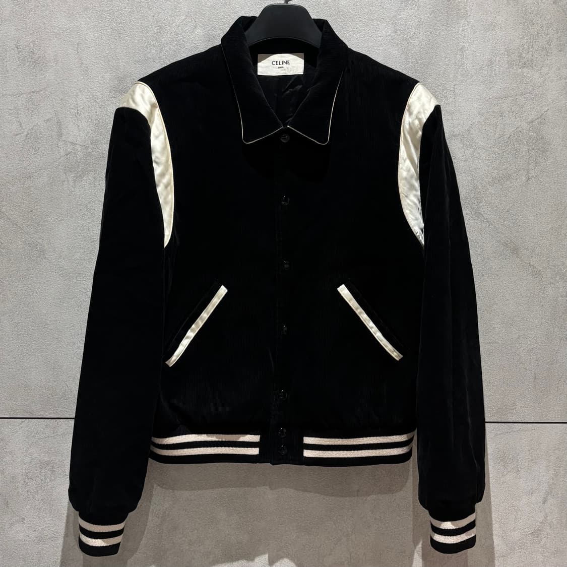 56/셀린느 코듀로이 테디 바시티 자켓 상품이미지1