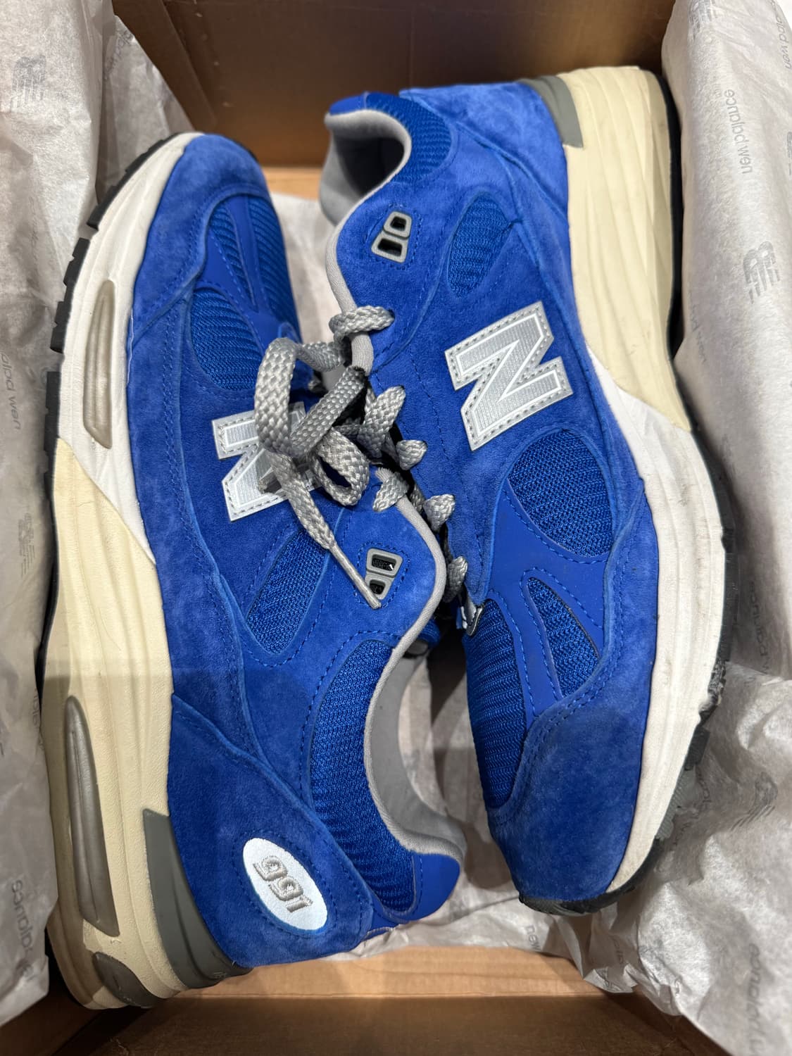 뉴발란스 991v2 다즐링 블루 UK 275 상품이미지7