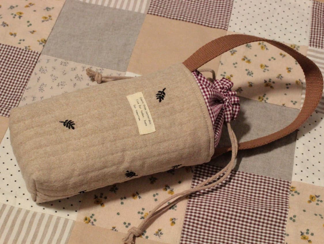 핸드메이드 누빔 물병 파우치 상품이미지7