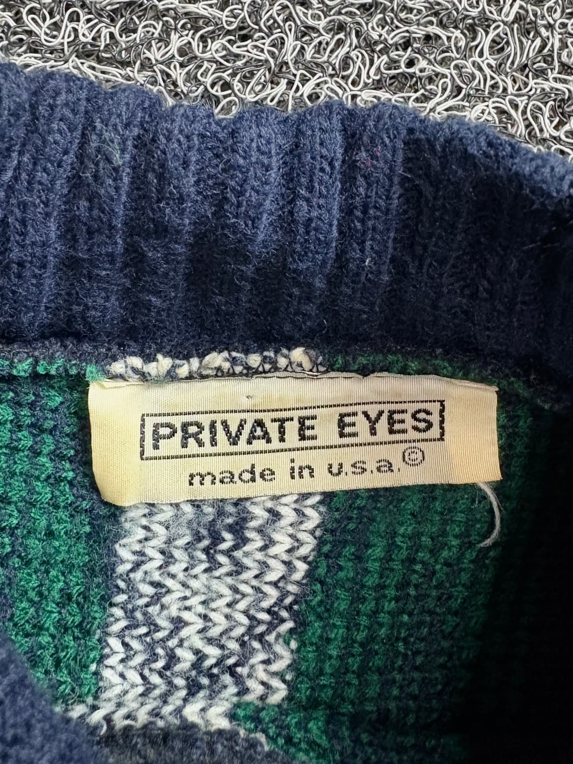 USA 오리지날 빈티지 박시핏 패턴 스웨터 2097 상품이미지4