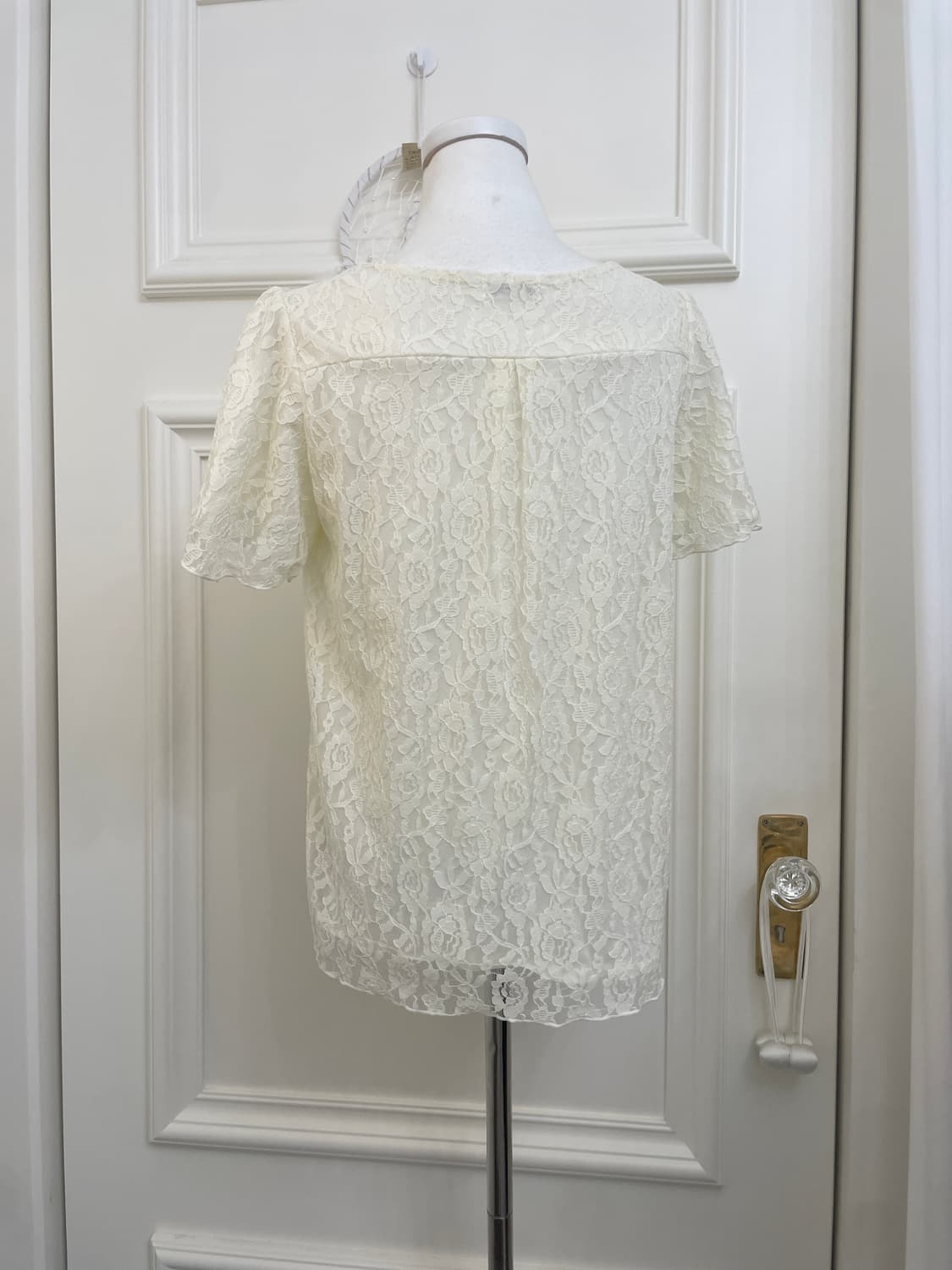 AXES FEMME ivory lace blouse(size-M 상품이미지3