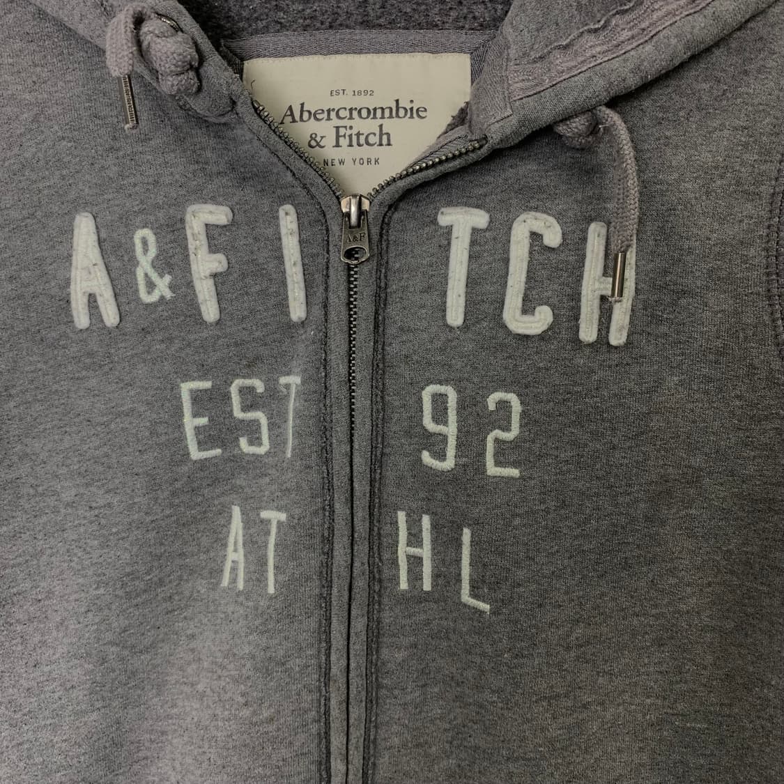 아베크롬비 y2k 와투케 그레이 후드집업 상품이미지4