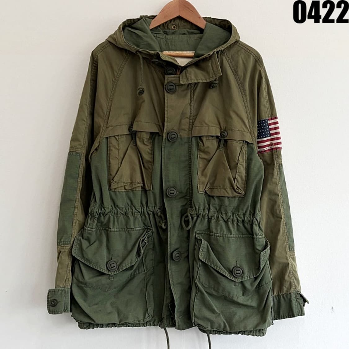데님앤서플라이 랄프로렌 밀리터리 후드 자켓 M 0422 상품이미지1